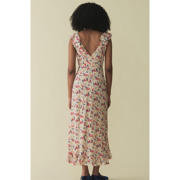 Doen silk blend Floral Sleeveless Dress NEW - Picture 2 of 7